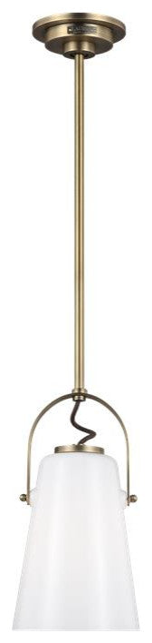 Generation Lighting, LP1011TWB, Mini Pendant, Time Worn Brass