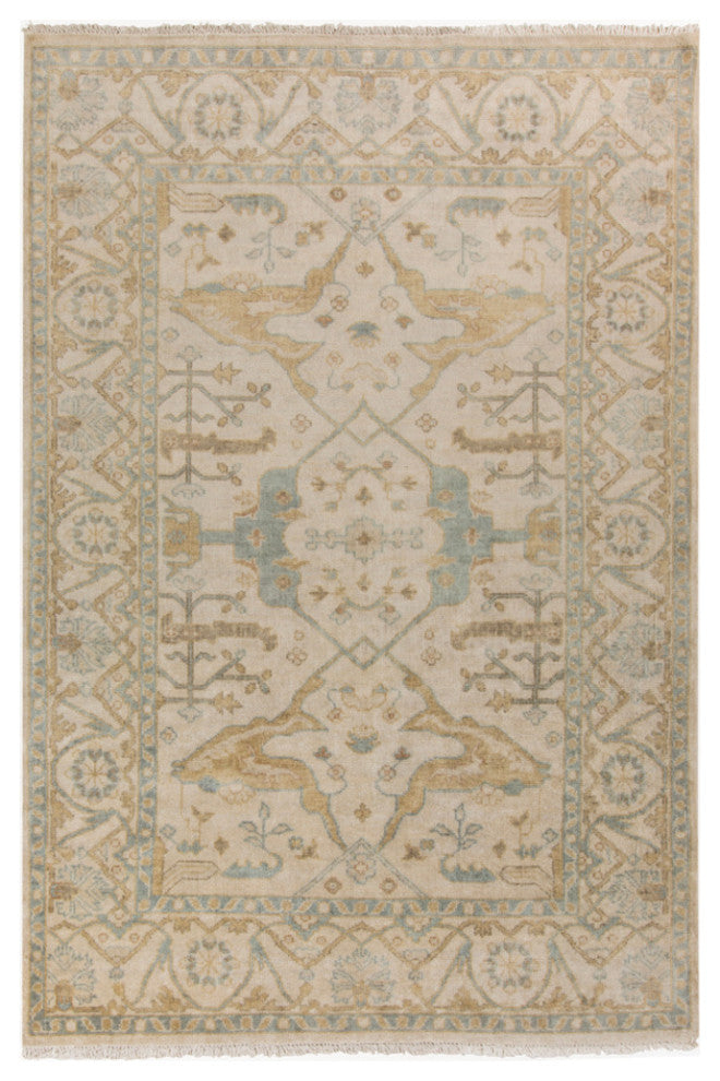 Surya Antique ATQ-1000 Traditional Area Rug, Sage, 2' x 3' Rectangle