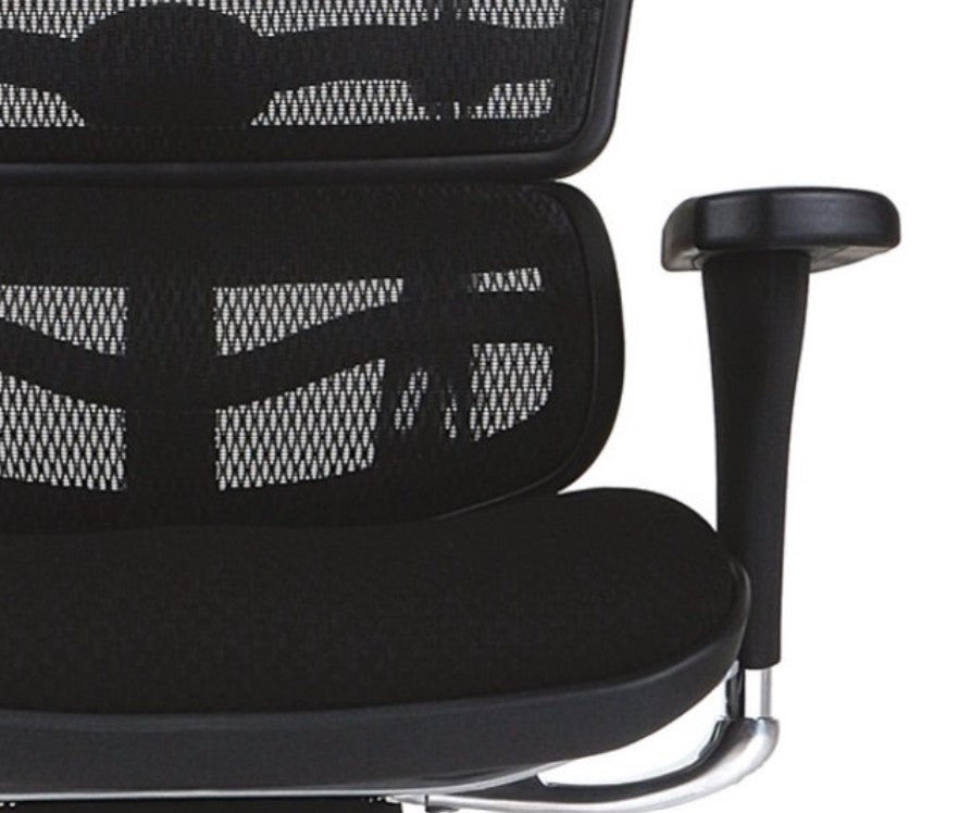 Modern Office Chair, Adjustable Design With Comfortable Breathable Seat, Black