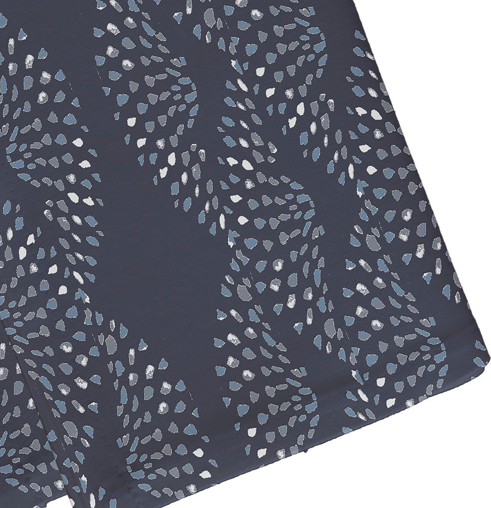 Dotted Decor 19" Blue Stripe Print Napkin, Set of 4