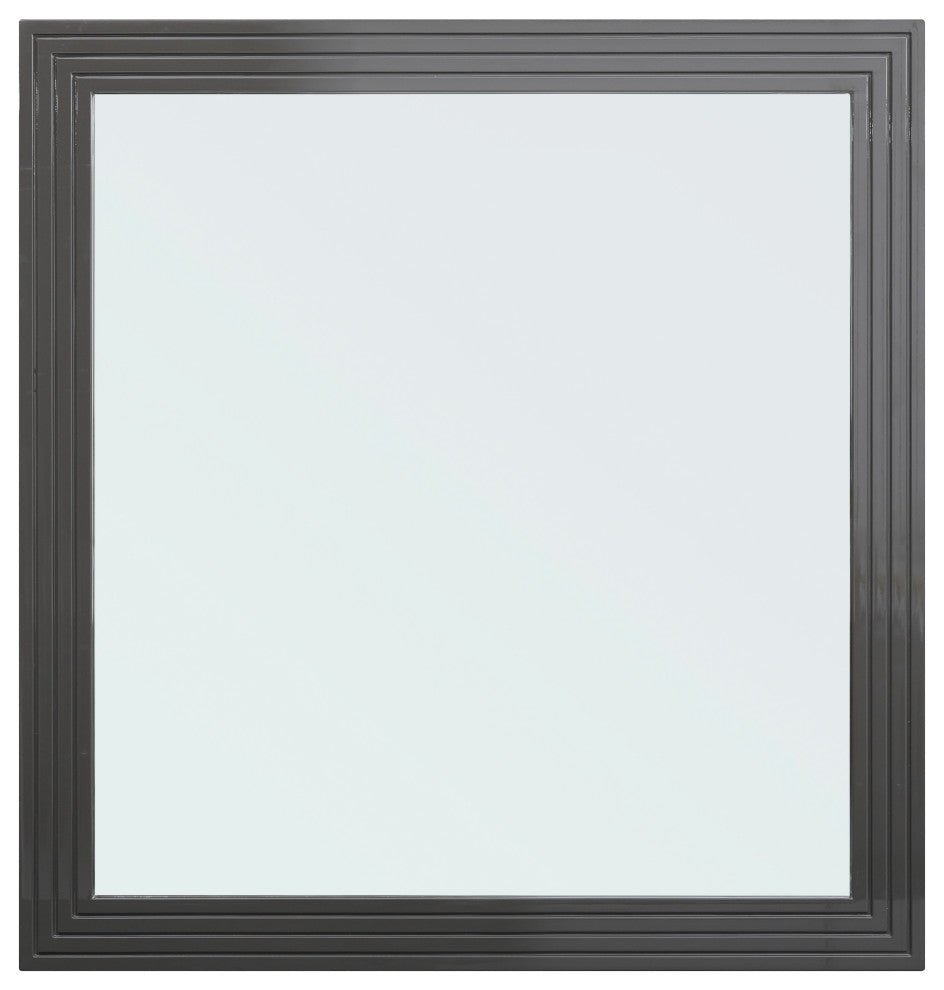 Modrest Splendor Grey High Gloss Slatted MIrror