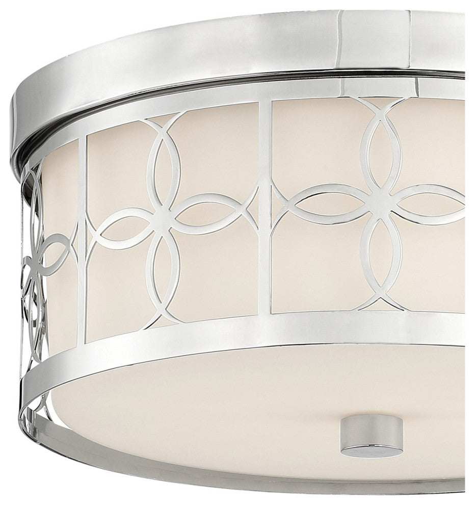 Crystorama ANN-2105-PN, 2-Light Ceiling Mount, Polished Nickel