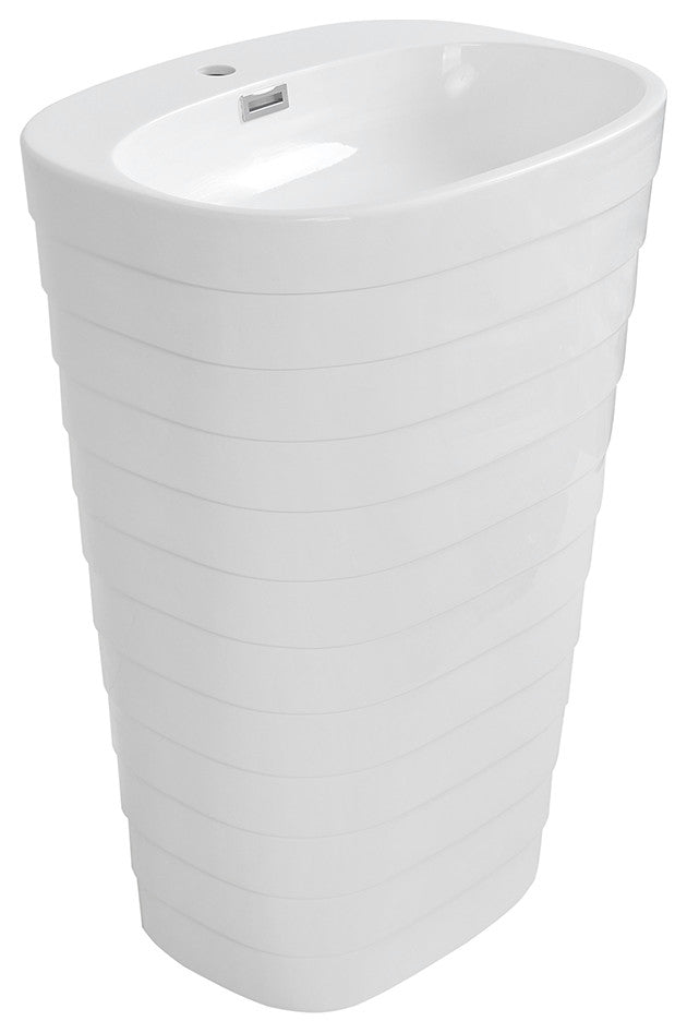 24" Streamline K-1486-24 Solid Surface Resin Freestanding Basin