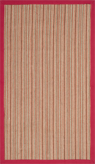 Safavieh Natural Fiber Nf132B Rug, Brown/Red, 5'0"x8'0"