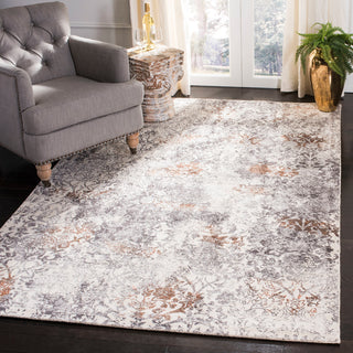 Safavieh Expression Collection EXP479 Rug, Ivory/Gray, 4'x6'