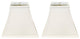 Royal Designs Square Bell Lamp Shade, White, 7x14x11.5, Set of 2