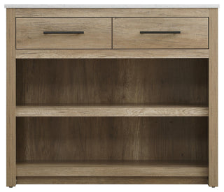 Home Living 42" Kitchen Island, Natural Oak