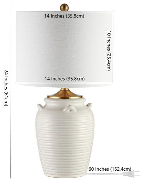 Safavieh Lener Table Lamp Ivory