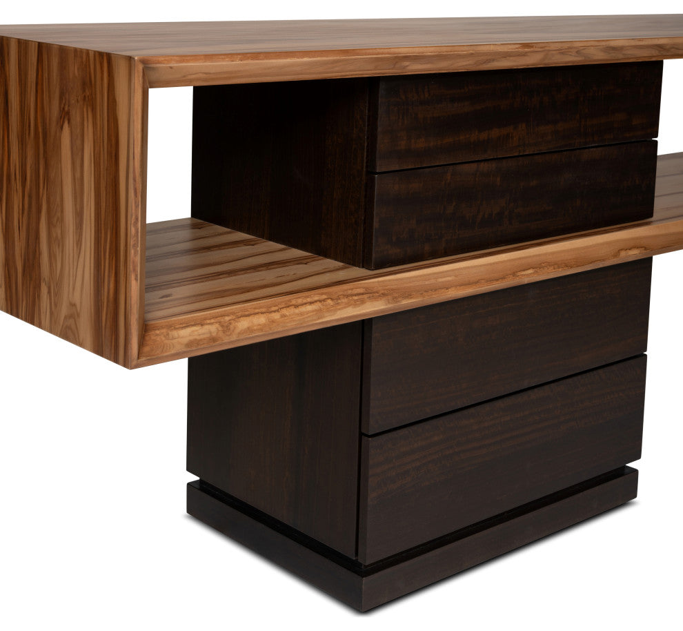 IE Series, Mensa, Console, Smoked Eucalyptus Top, Redgum Base