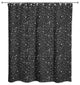 Black White Snow Dot Pattern 1 71x74 Shower Curtain