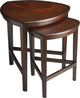 Finnegan Nesting Tables, Set Of 2, Dark Brown