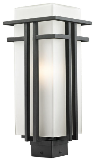 Z-Lite 549PHB Abbey 1 Light Outdoor Post Light - Black
