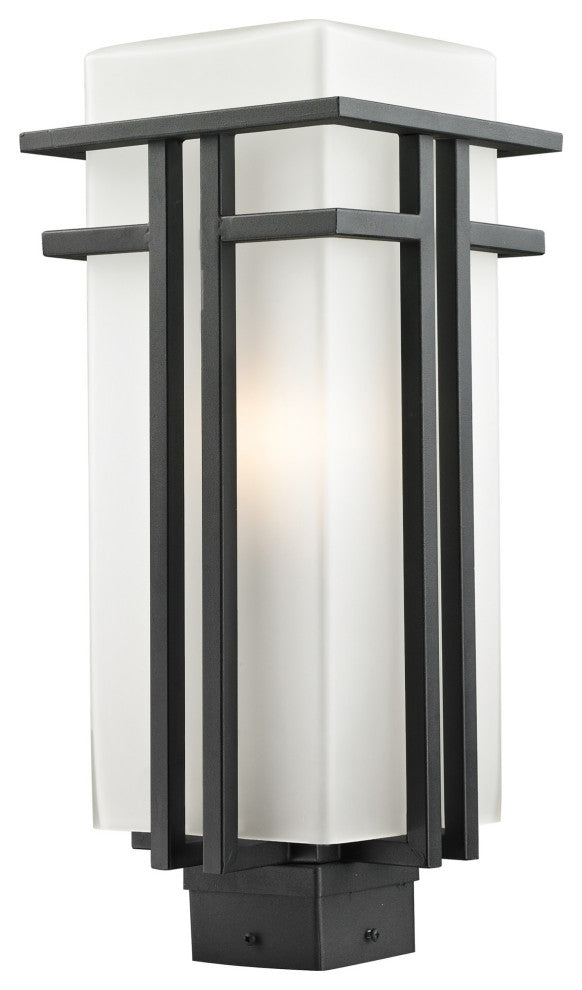 Z-Lite 549PHB Abbey 1 Light Outdoor Post Light - Black