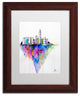 Marc Allante 'Monolith II' Art, Wood Frame, White Mat, 14x11