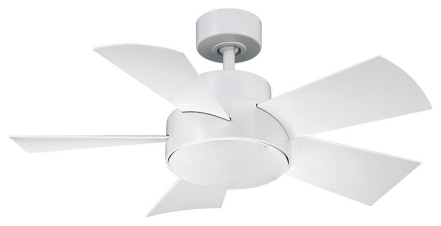 Modern Forms Elf Ceiling Fan, Matte White
