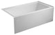 Vanity Art Alcove Soaking Acrylic Bathtub, Pure White, 60"x30", Left
