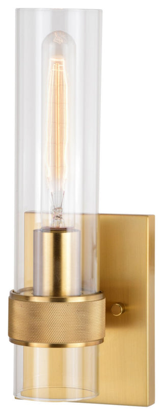 Bari One Light Wall Sconce in Satin Brass