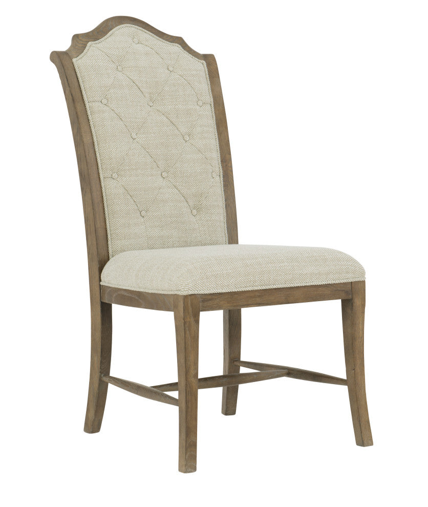 Bernhardt Rustic Patina Side Chair, Peppercorn Finish