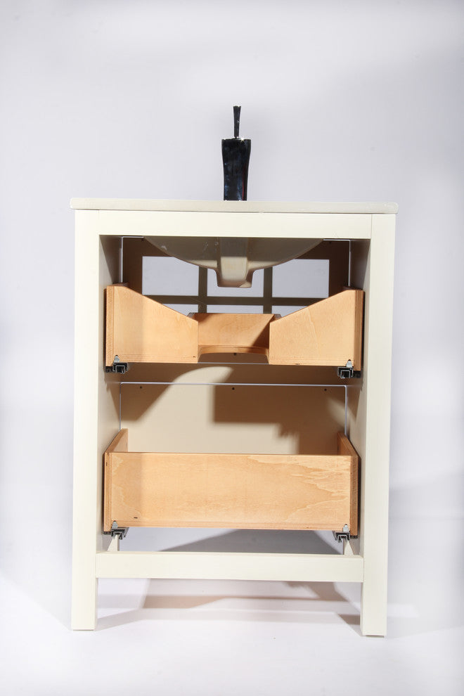 Terranova Bathroom Vanity, Ivory, 40"