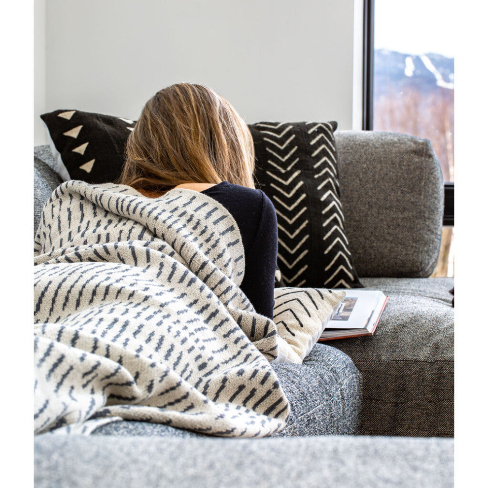 In2green Terrains Eco Throw by Jill Malek, Ceniza/Smoke