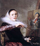 Judith Leyster Self-Portrait, 20"x25" Wall Decal Print