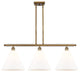 Innovations 516-3I-BB-GBC-121-LED 3 Light Island Light, Brushed Brass