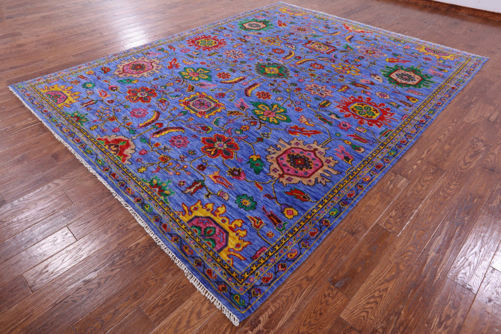9' 1" X 11' 9" Persian Heriz Serapi Hand Knotted Wool Rug - Q13701