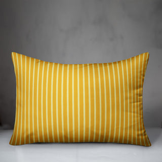 Yellow Stripes Throw Pillow