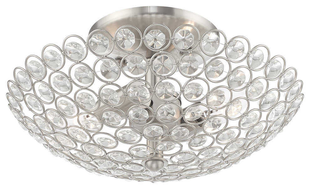 Livex Lighting Brushed Nickel 2-Light Ceiling Mount