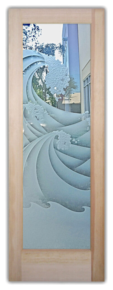 Interior Prehung Door or Interior Slab Door - High Seas - Primed - 30" x 96"...