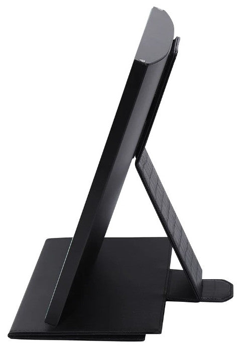 Lumiere Touch Pad Mini LED Makeup Mirror, Black, Led Strip Light