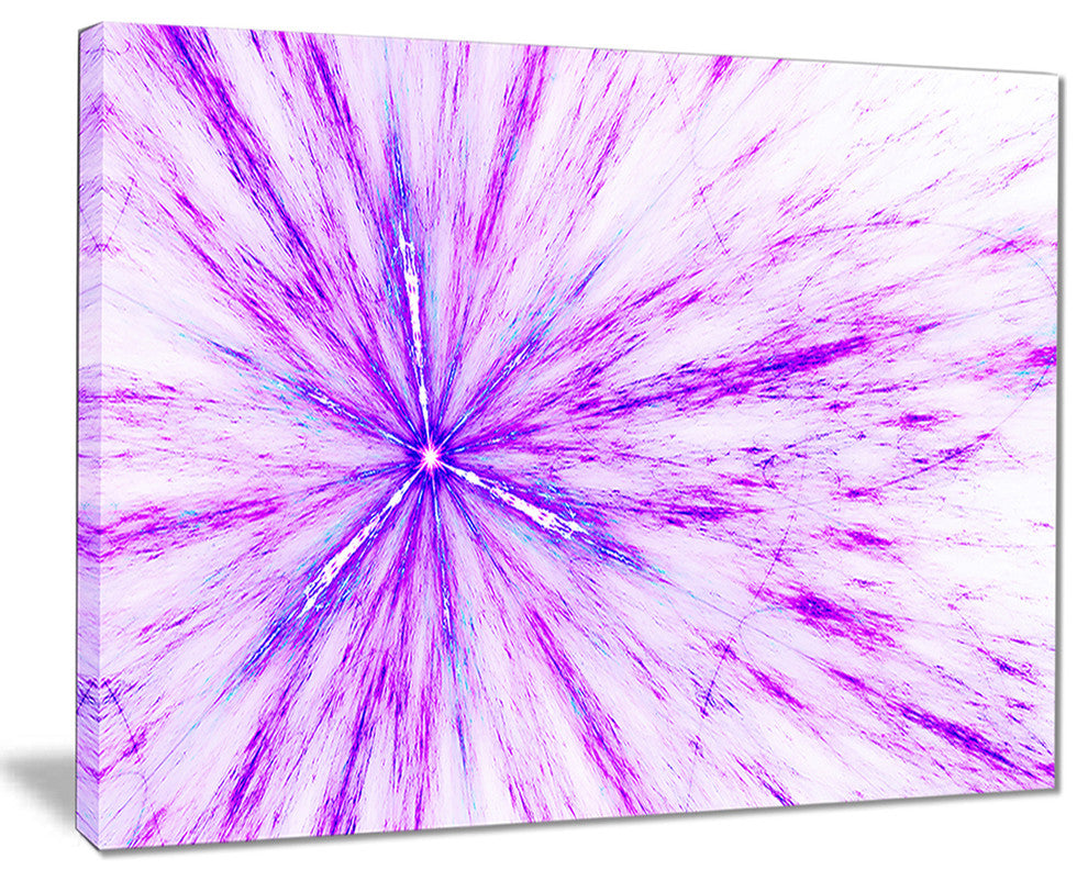 "Purple Flash of Supernova" Abstract Digital Art Canvas Print
