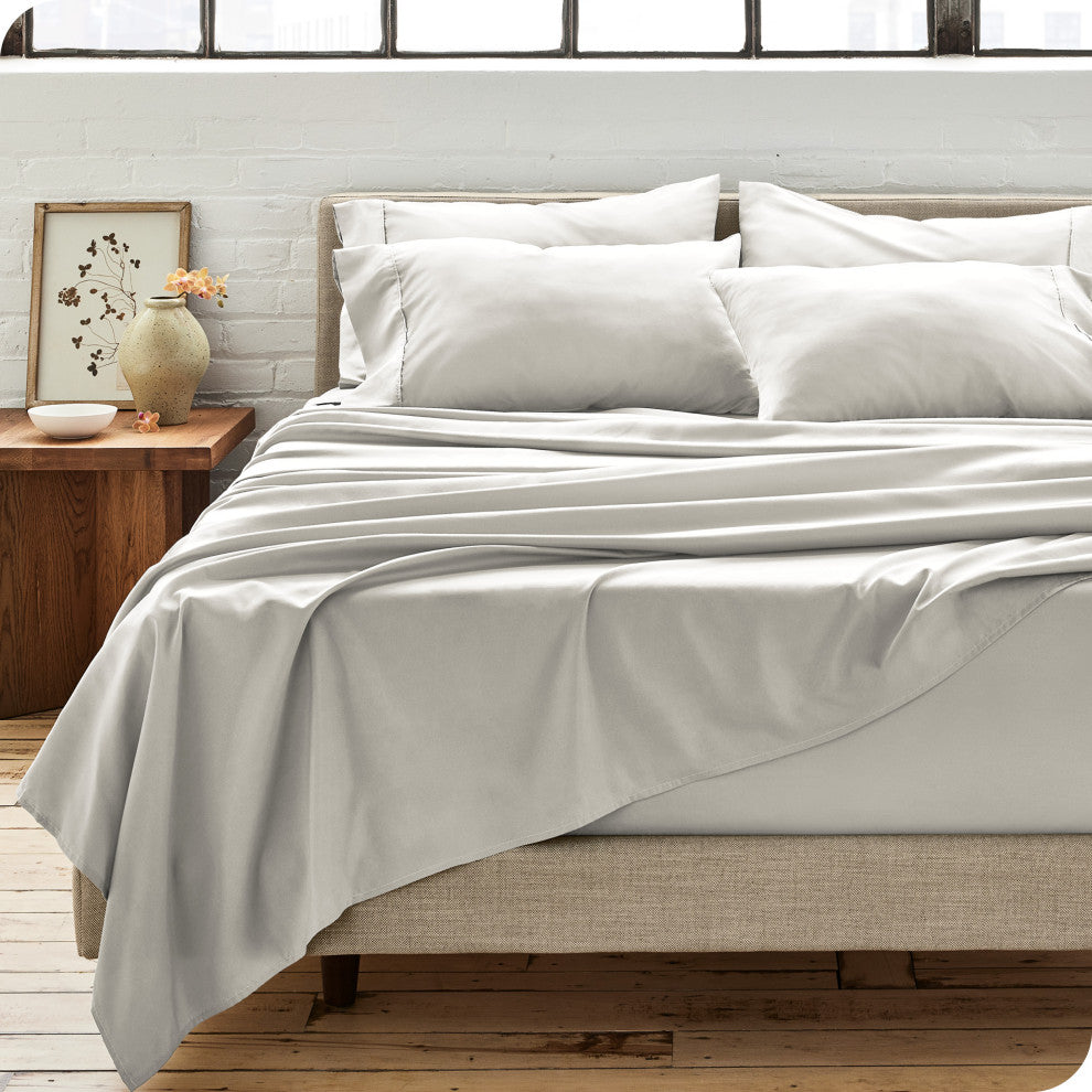 Bare Home Microfiber Pillowcases - Multi-Pack, Ivory, King, Set of 4