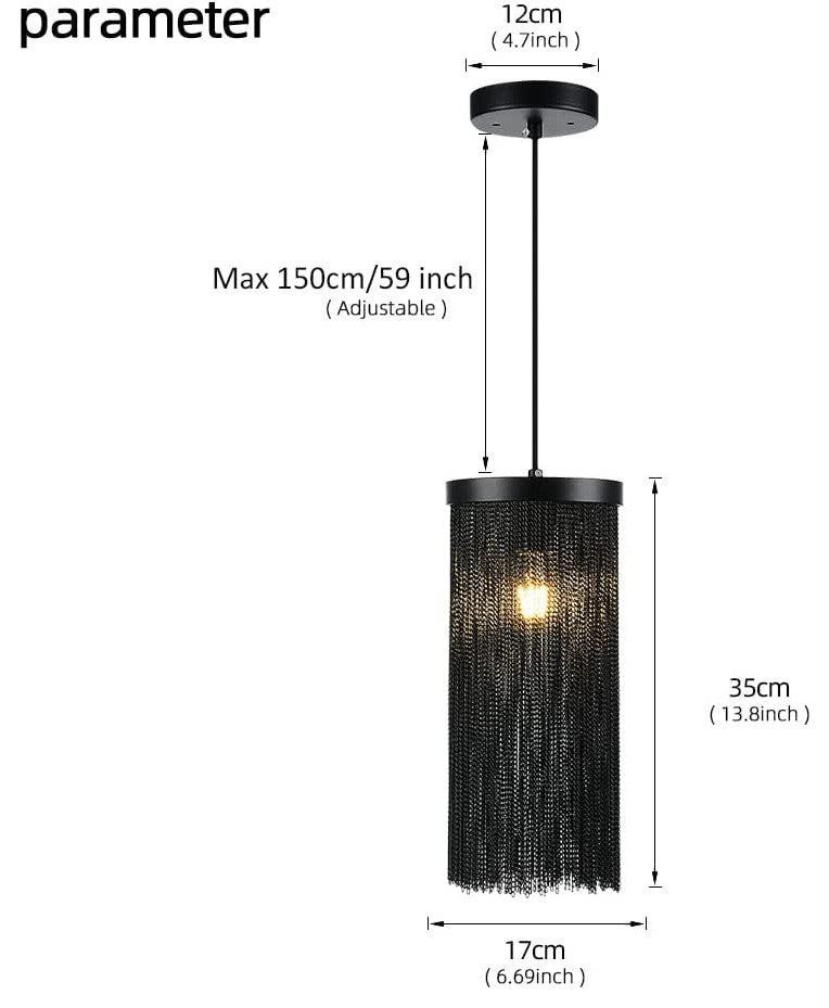 Cylinder Pendant Lights for Kitchen Mini Matte Black Vintage Hanging Light