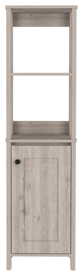 Linen Cabinet Jannes, Bathroom, Light Gray