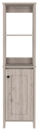 Linen Cabinet Jannes, Bathroom, Light Gray
