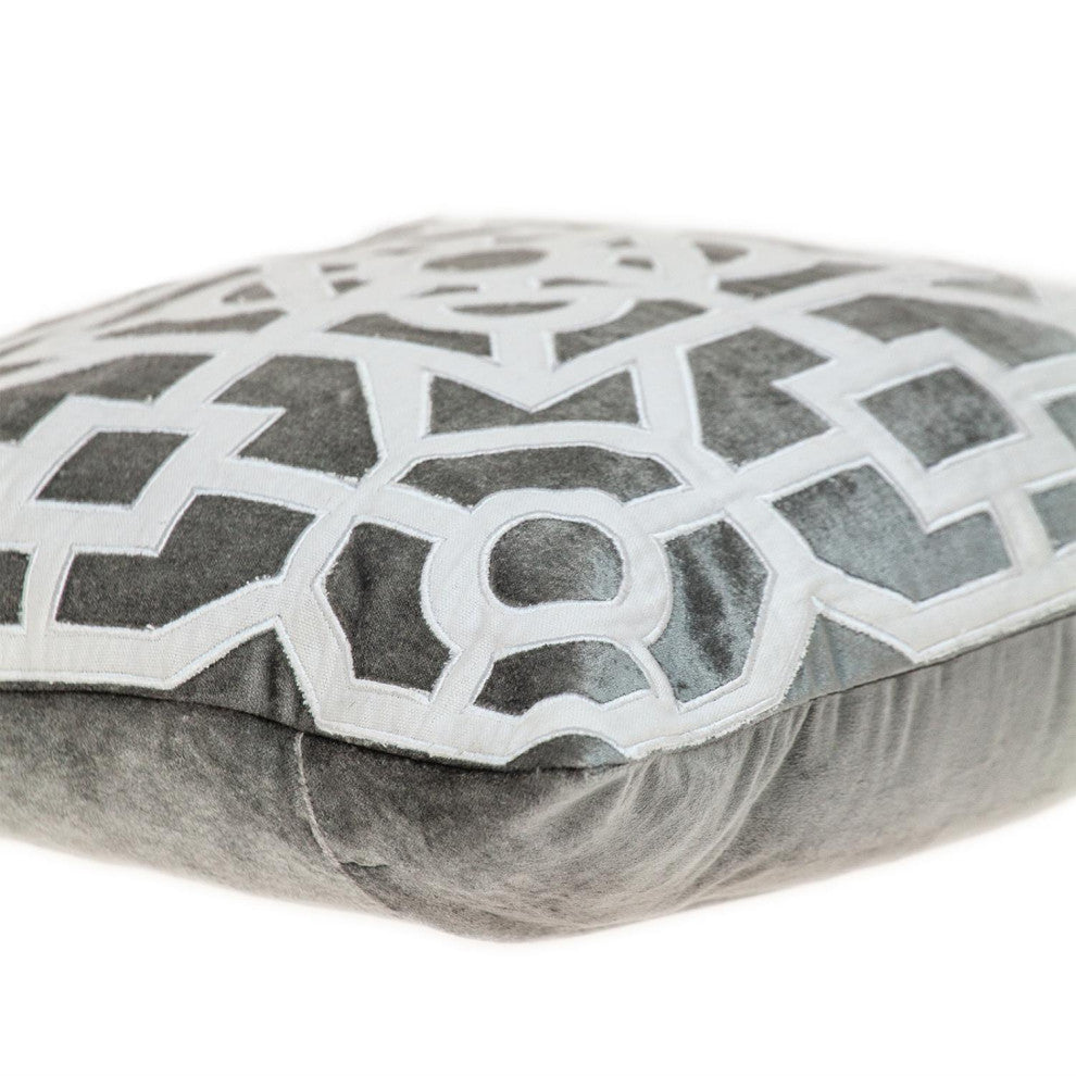 Parkland Collection Hazel Gray Throw Pillow
