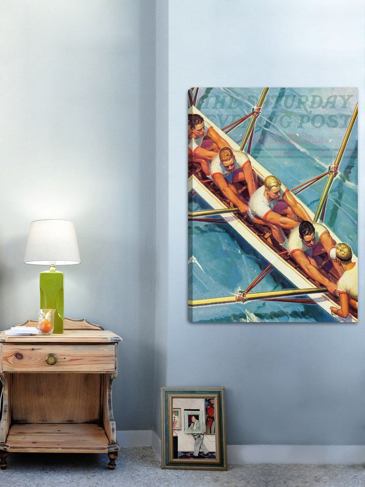 "Scullers" Painting Print on Canvas by Michael Dolas
