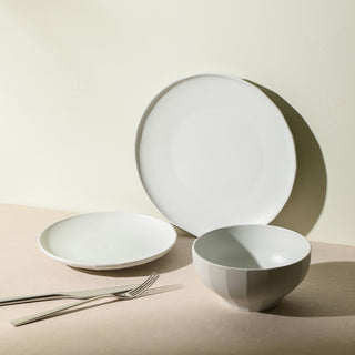 Stone Lain Rio Stoneware 24-Piece Dinnerware Set, Beige
