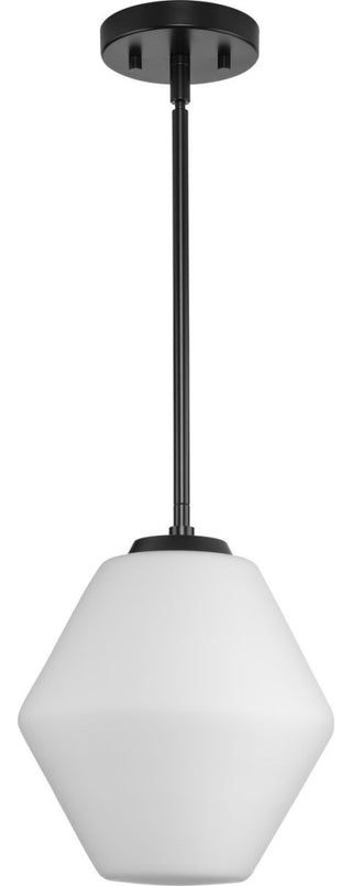 Copeland Collection One-Light Matte Black Mid-Century Modern Pendant