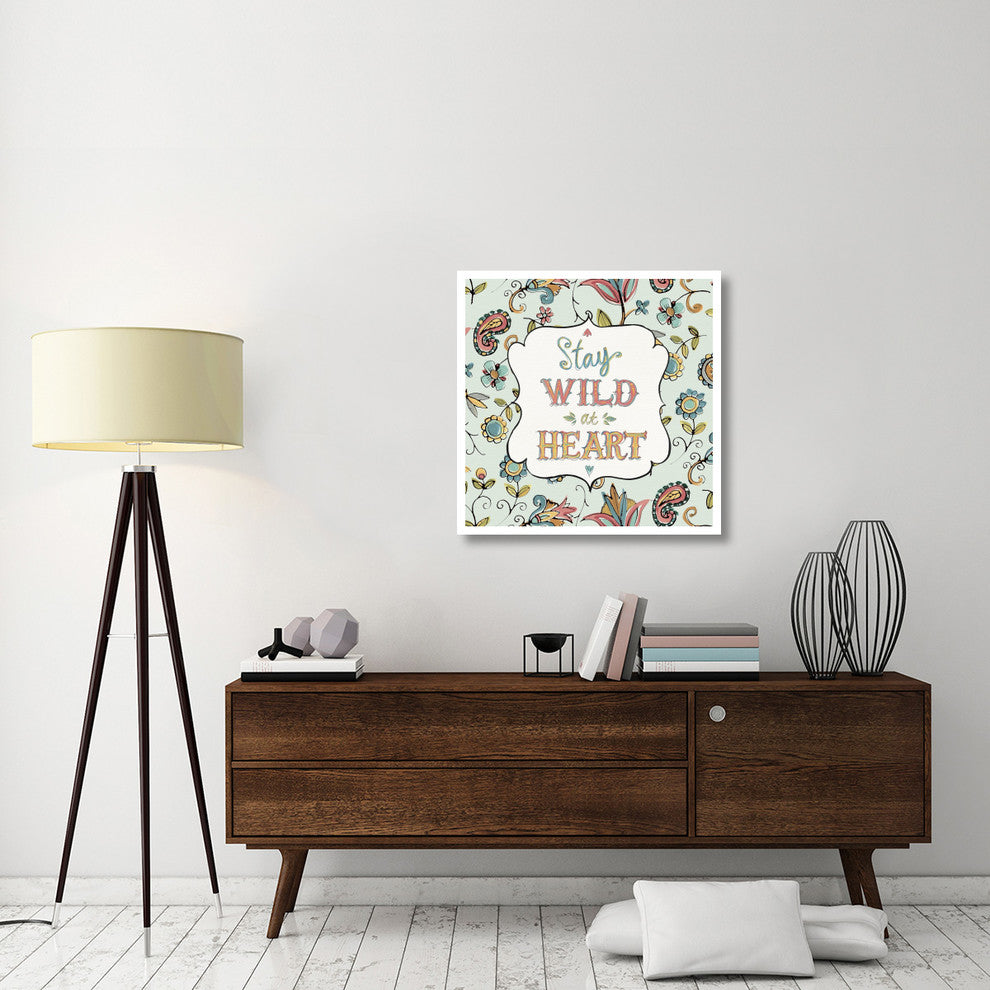 "Peace and Paisley II" Digital Paper Print by Anne Tavoletti, 32"x32"