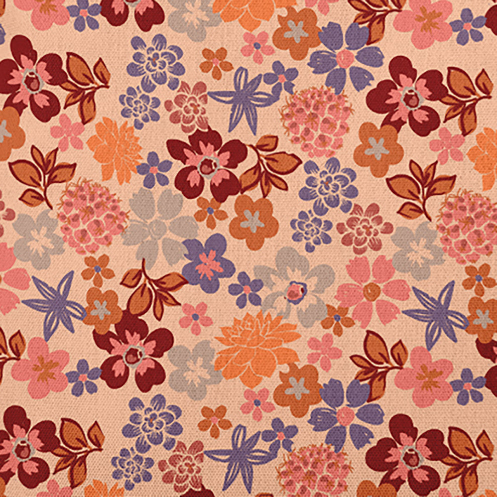 Succulent Garden Accent Pillow, Peach, 18"x18"