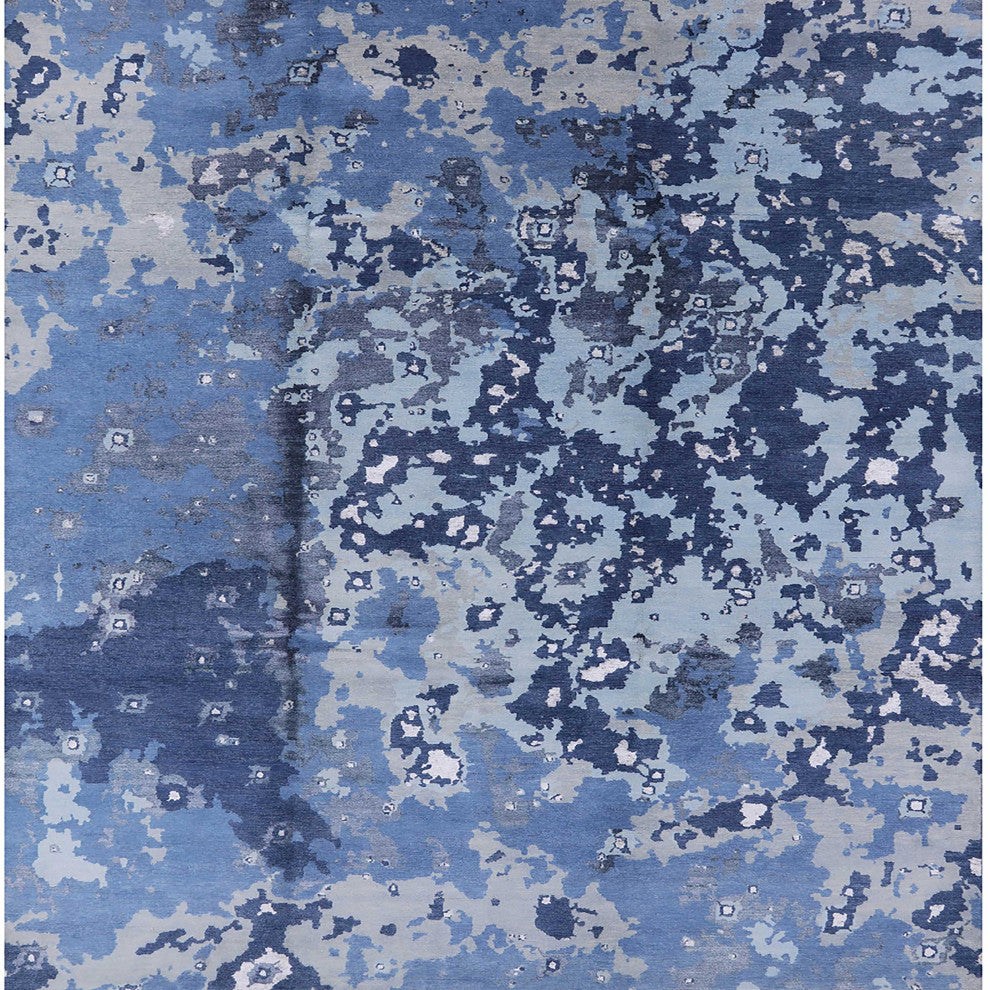 Ahgly Company Indoor Square Mid-Century Modern Area Rugs, 3' Square