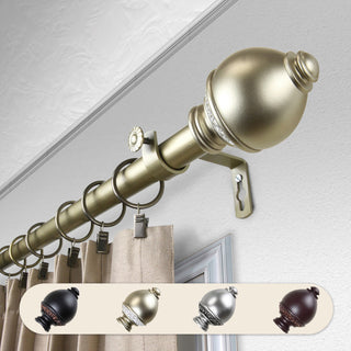 Anthea 1" Curtain Rod, Light Gold, 160-240"