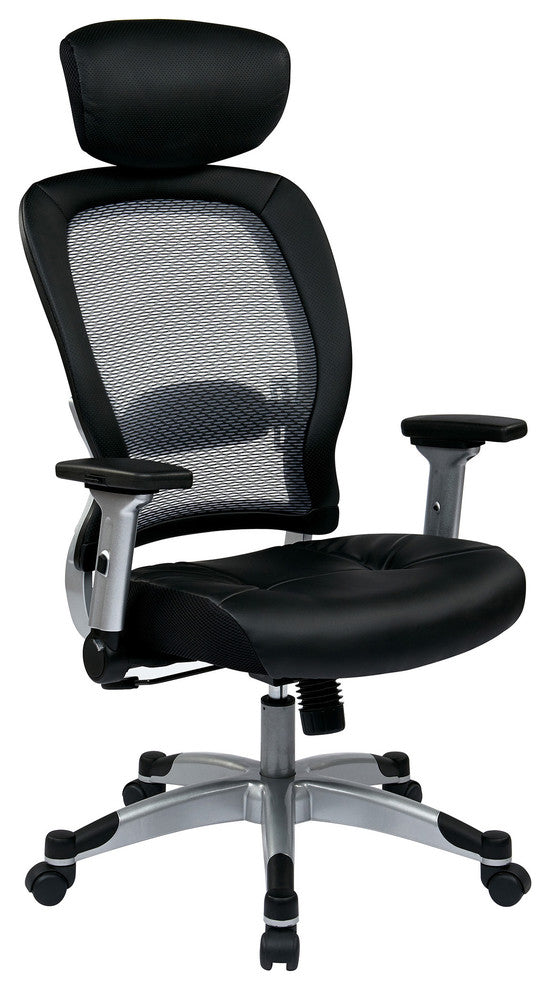 Professional Light Air Grid Back Chair With Headrest