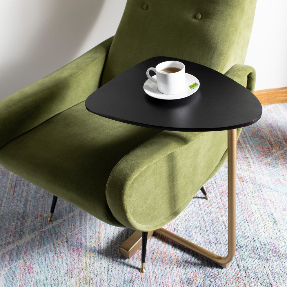 Safavieh Kaiya C-Table, Black/Gold
