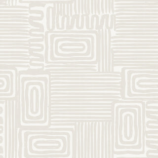 Emily Rayna Taupe Pathways Peel and Stick Wallpaper