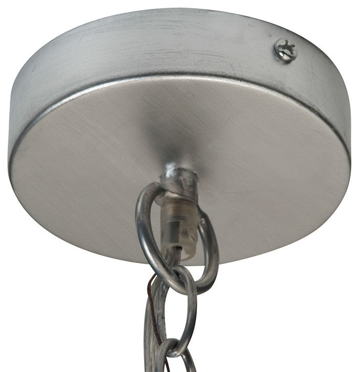 Rectangular Rain Drop Capiz Seashell Chandelier, Champagne