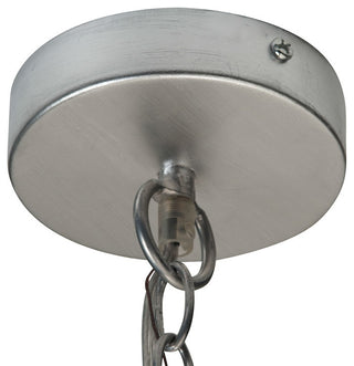 Rectangular Rain Drop Capiz Seashell Chandelier, Champagne