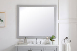 Anderson Rectangle Vanity Mirror, 42", Gray
